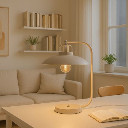 Brilagi - Lampe de table FLAMENGO 1xE27/60W/230V beige