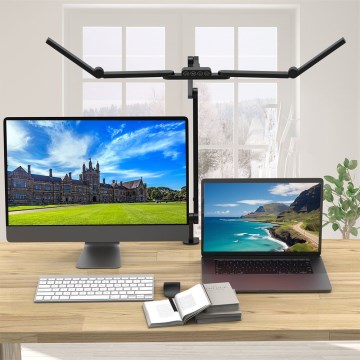 Brilagi - Lampe de table flexible à intensité variable VARIO LED/24W/230V 3000-6500K IRC 92 noir