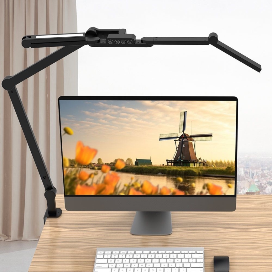 Brilagi - Lampe de table flexible à intensité variable VARIO LED/24W/230V 3000-6500K IRC 92 noir