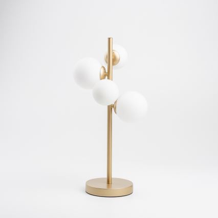 Brilagi - Lampe de table LED MILLA 4xG9/3W/230V doré/blanc
