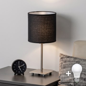 Brilagi - Lampe de table LED NUBILA 1xE27/60W/230V noire