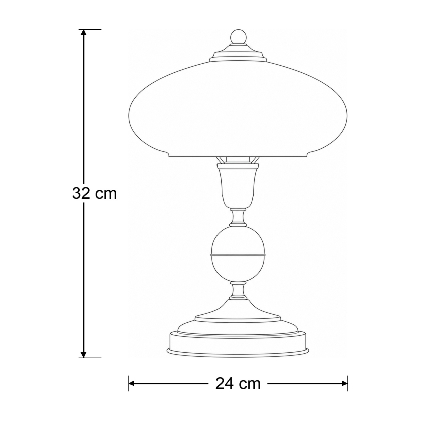 Brilagi - Lampe de table MOLLERO 1xE14/11W/230V bronze/patiné