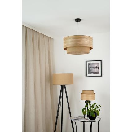 Brilagi - Lampe de table MONTANA BOHO 1xE27/15W/230V marron/noir