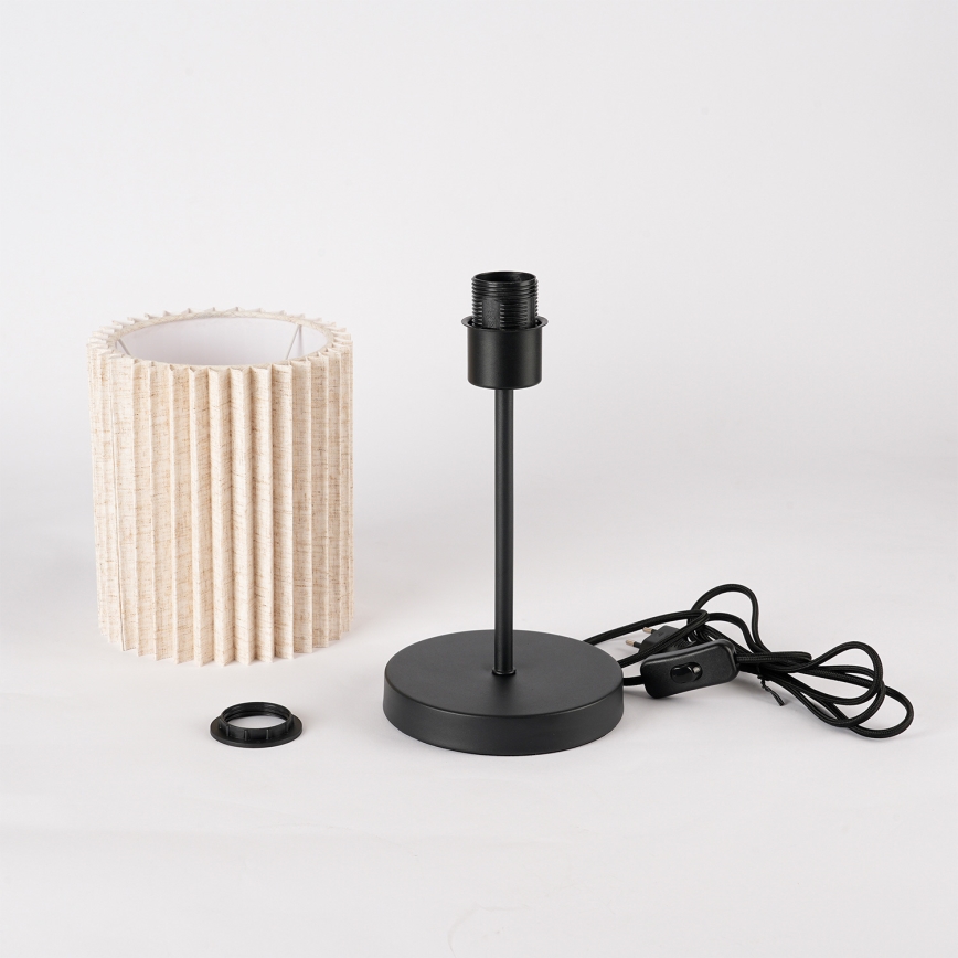 Brilagi - Lampe de table NORDIC WAVE 1xE27/15W/230V lin/noir