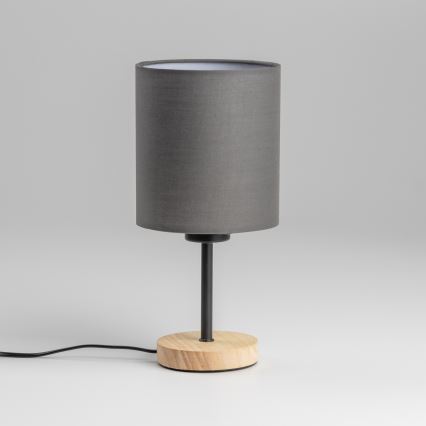 Brilagi - Lampe de table NUBILA WOOD 1xE27/25W/230V chêne/anthracite