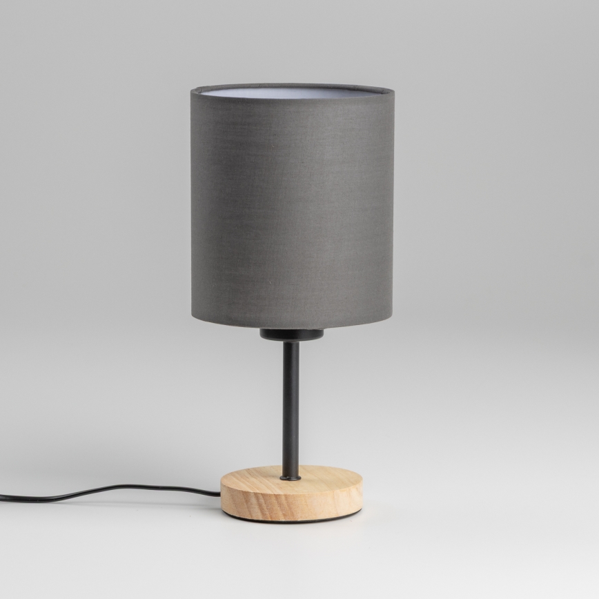 Brilagi - Lampe de table NUBILA WOOD 1xE27/25W/230V chêne/anthracite