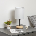 Brilagi - Lampe de table NUBILA WOOD 1xE27/25W/230V chêne/blanc