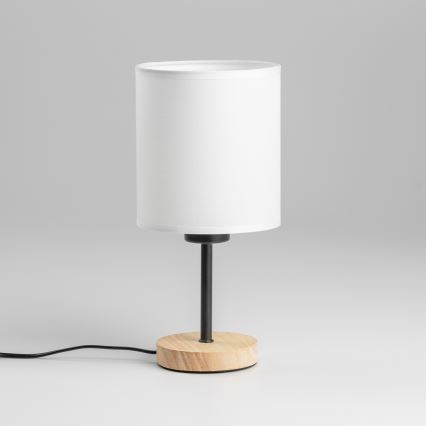 Brilagi - Lampe de table NUBILA WOOD 1xE27/25W/230V chêne/blanc