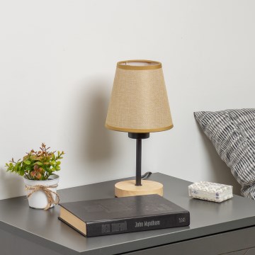 Brilagi - Lampe de table NUBILA WOOD 1xE27/25W/230V chêne/marron clair
