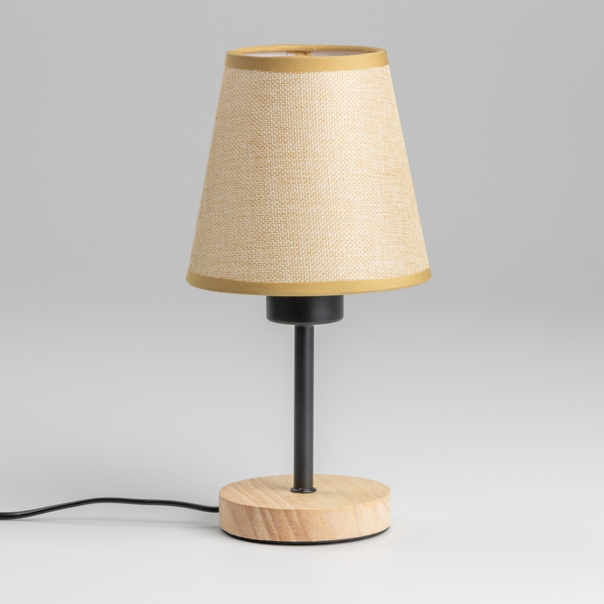 Brilagi - Lampe de table NUBILA WOOD 1xE27/25W/230V chêne/marron clair