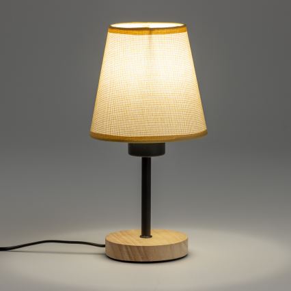 Brilagi - Lampe de table NUBILA WOOD 1xE27/25W/230V chêne/marron clair