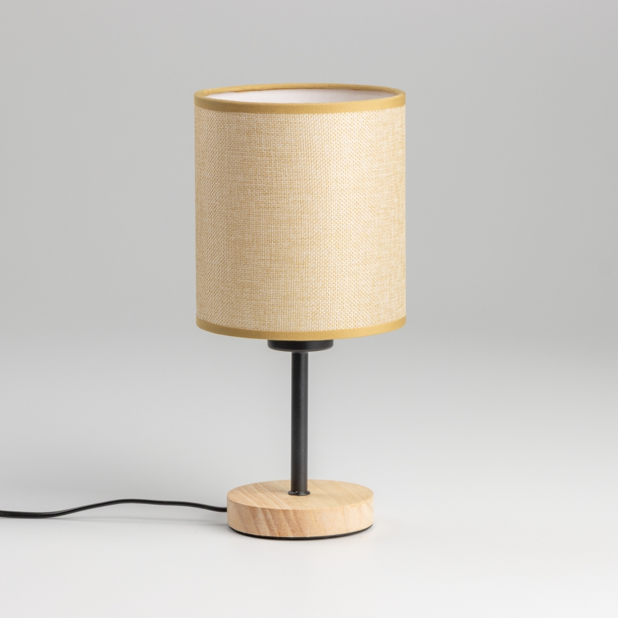 Brilagi - Lampe de table NUBILA WOOD 1xE27/25W/230V chêne/marron clair