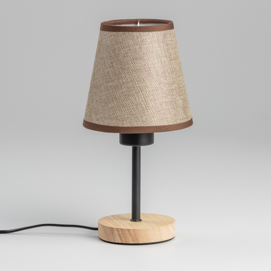Brilagi - Lampe de table NUBILA WOOD 1xE27/25W/230V chêne/marron