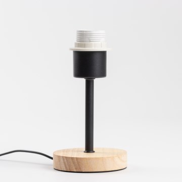 Brilagi - Lampe de table NUBILA WOOD 1xE27/25W/230V chêne/noir