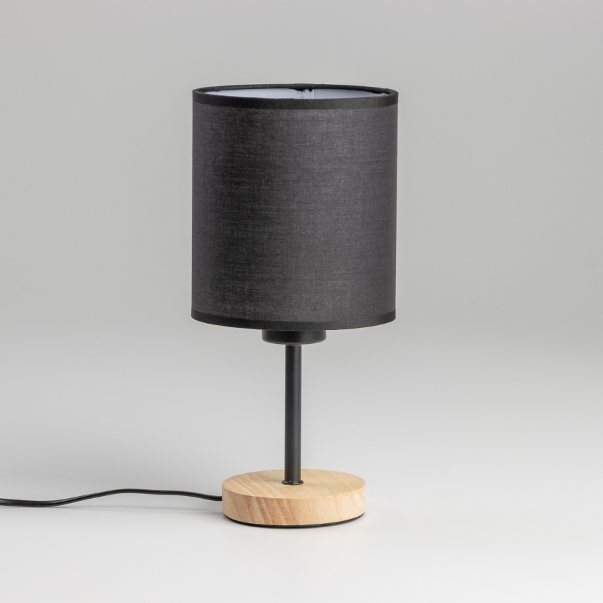 Brilagi - Lampe de table NUBILA WOOD 1xE27/25W/230V chêne/noir