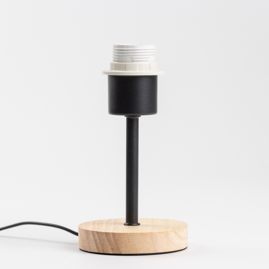 Brilagi - Lampe de table NUBILA WOOD 1xE27/25W/230V chêne/noir