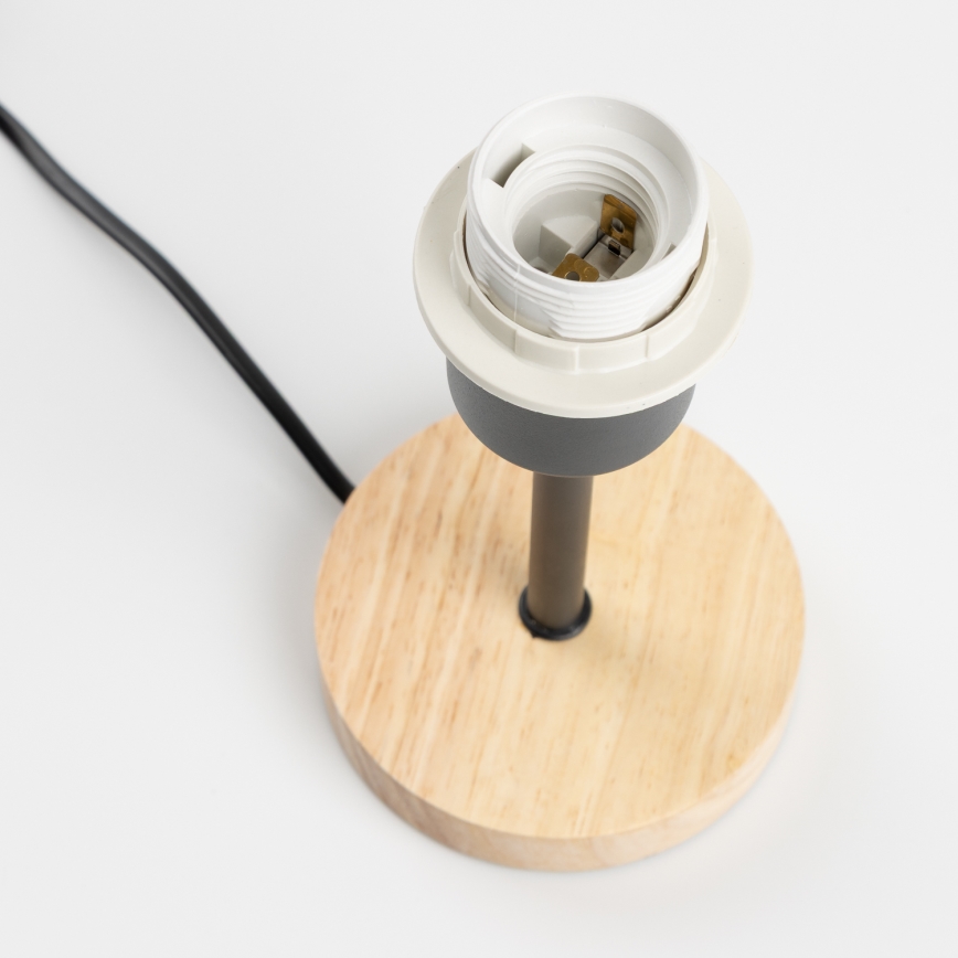 Brilagi - Lampe de table NUBILA WOOD 1xE27/25W/230V chêne/noir
