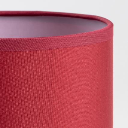 Brilagi - Lampe de table NUBILA WOOD 1xE27/25W/230V chêne/Pompéien rouge
