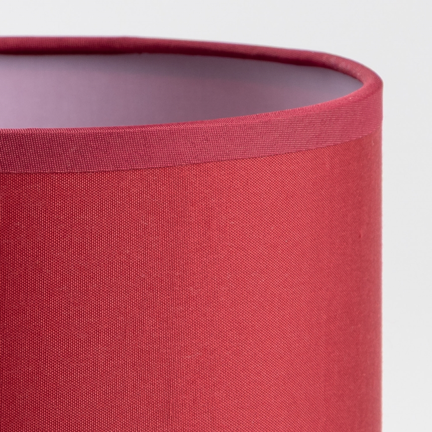 Brilagi - Lampe de table NUBILA WOOD 1xE27/25W/230V chêne/Pompéien rouge