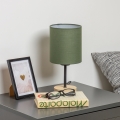 Brilagi - Lampe de table NUBILA WOOD 1xE27/25W/230V chêne/vert
