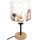 Brilagi - Lampe de table pour enfants BOBO WOOD 1xE27/25W/230V chêne/noir/blanc/motifs animaux
