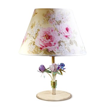 BRILAGI - Lampe de table ROMANCE 1xE27/60W/230V multicolore/dorée/patinée