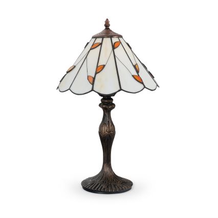 Brilagi - Lampe de table Tiffany en vitrail FOLIA 1xE27/60W/230V