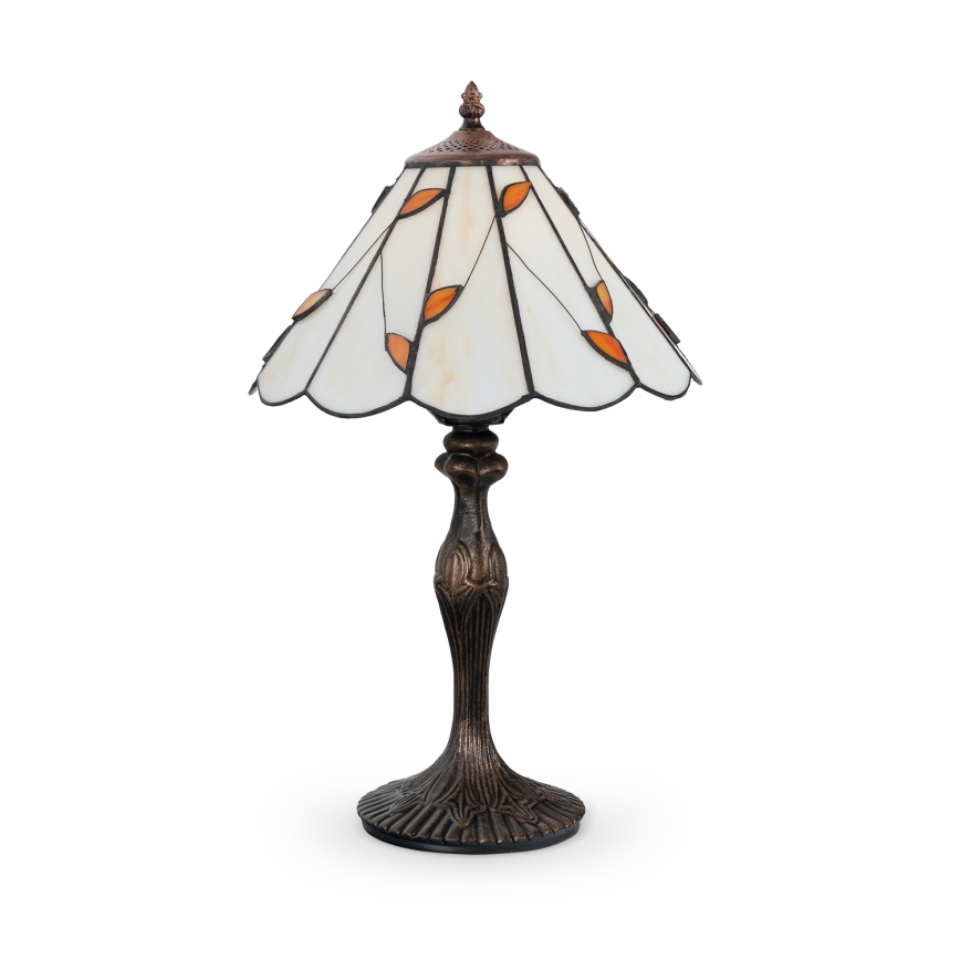 Brilagi - Lampe de table Tiffany en vitrail FOLIA 1xE27/60W/230V