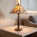 Brilagi - Lampe de table Tiffany en vitrail FOLIA 2xE27/60W/230V