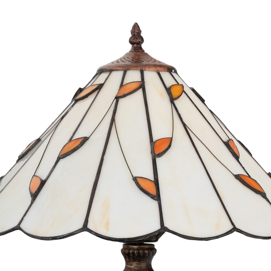 Brilagi - Lampe de table Tiffany en vitrail FOLIA 2xE27/60W/230V