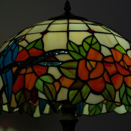 Brilagi - lampe de table Tiffany en vitrail JUNGLE 2xE27/60W/230V