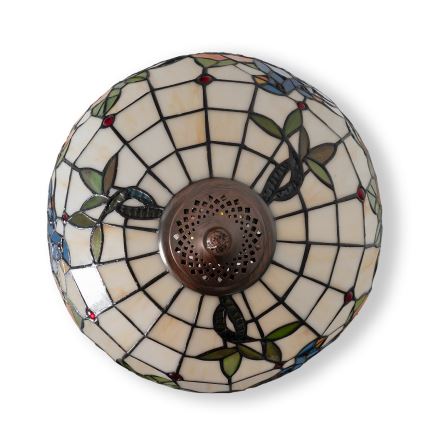 Brilagi - lampe de table Tiffany en vitrail JUNGLE 2xE27/60W/230V