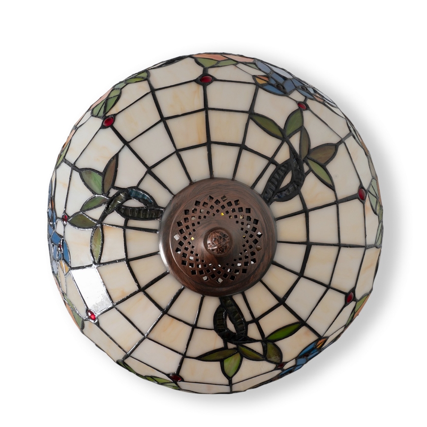 Brilagi - lampe de table Tiffany en vitrail JUNGLE 2xE27/60W/230V