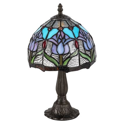 Brilagi - Lampe de table Tiffany en vitrail LORAS, 1xE14/40W/230V