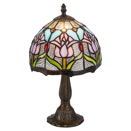 Brilagi - Lampe de table Tiffany en vitrail LORAS, 1xE14/40W/230V