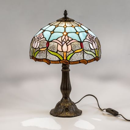 Brilagi - Lampe de table Tiffany en vitrail LORAS 1xE27/40W/230V