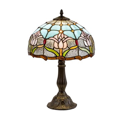 Brilagi - Lampe de table Tiffany en vitrail LORAS 1xE27/40W/230V