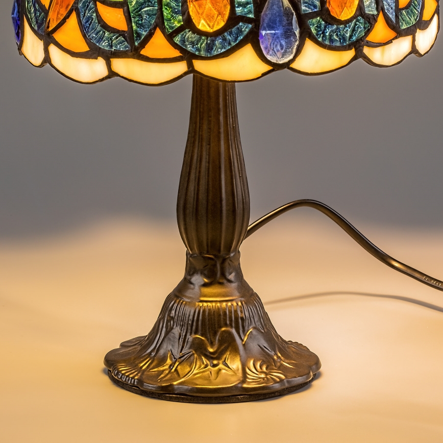 Brilagi - lampe de table Tiffany en vitrail LUISA 1xE14/40W/230V