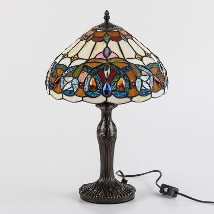 Brilagi - lampe de table Tiffany en vitrail LUISA 1xE27/40W/230V