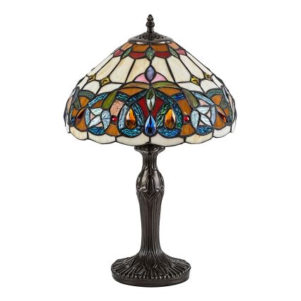 Brilagi - lampe de table Tiffany en vitrail LUISA 1xE27/40W/230V