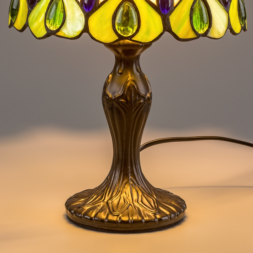 Brilagi - Lampe de table Tiffany en vitrail MARGARET 1xE14/40W/230V