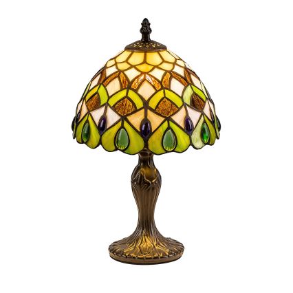 Brilagi - Lampe de table Tiffany en vitrail MARGARET 1xE14/40W/230V