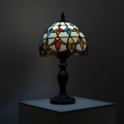 Brilagi - Lampe de table Tiffany en vitrail MIRABELLA 1xE27/60W/230V