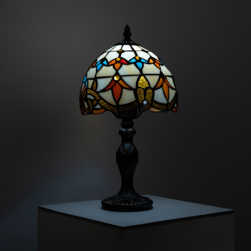Brilagi - Lampe de table Tiffany en vitrail MIRABELLA 1xE27/60W/230V