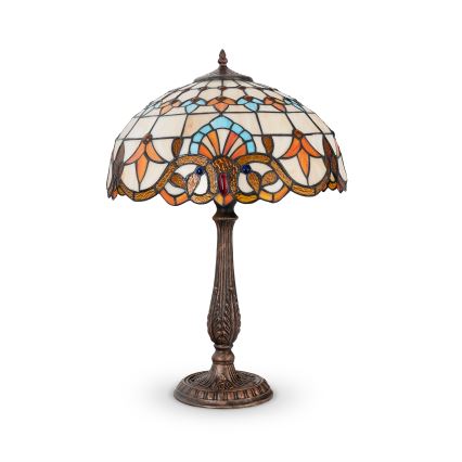 Brilagi - lampe de table Tiffany en vitrail MIRABELLA 2xE27/60W/230V
