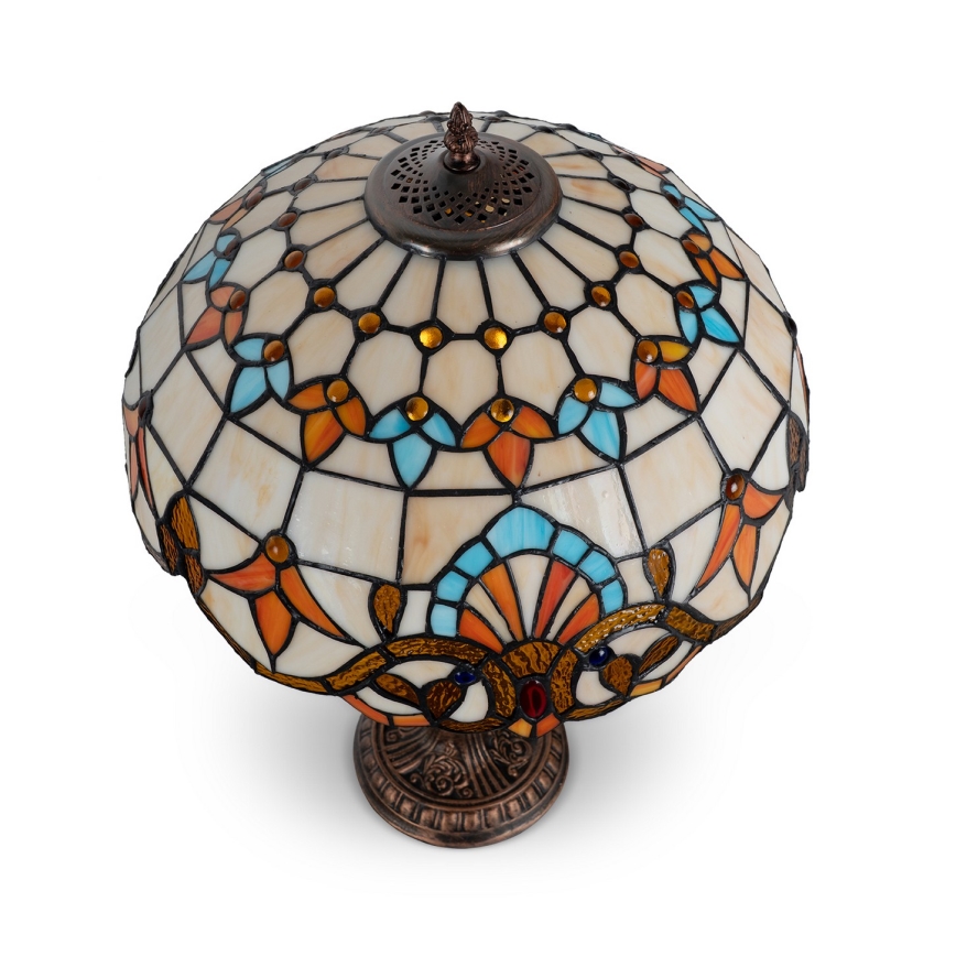 Brilagi - lampe de table Tiffany en vitrail MIRABELLA 2xE27/60W/230V