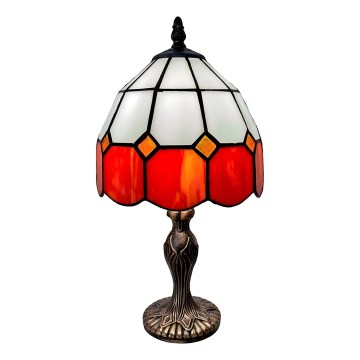 Brilagi - Lampe de table Tiffany en vitrail SIENNA 1xE27/60W/230V