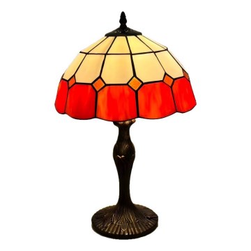 Brilagi - Lampe de table Tiffany en vitrail SIENNA 1xE27/60W/230V