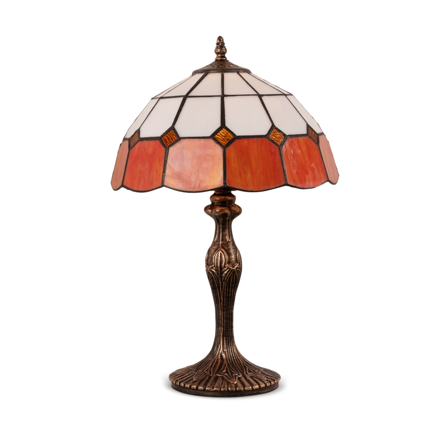 Brilagi - Lampe de table Tiffany en vitrail SIENNA 1xE27/60W/230V