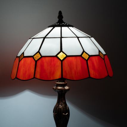 Brilagi - Lampe de table Tiffany en vitrail SIENNA 1xE27/60W/230V